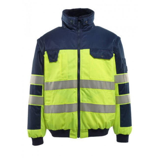 Pilot Jacket hi-vis yellow/navy