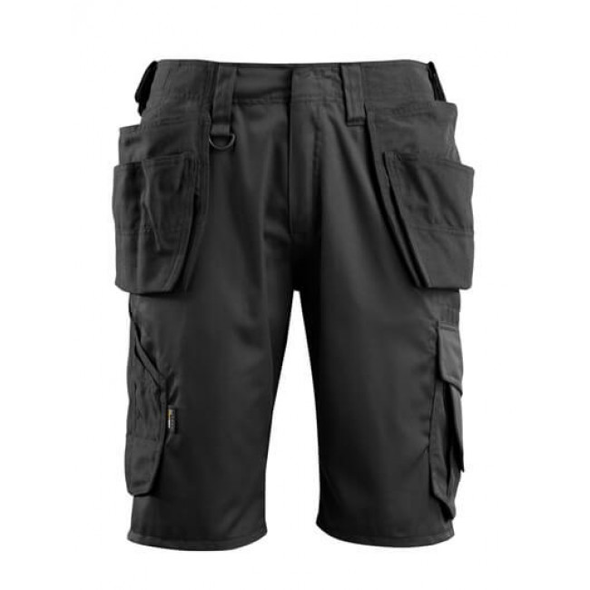 Shorts with holster pockets black