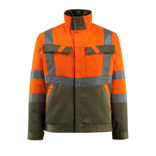 Jacket hi-vis orange/moss green