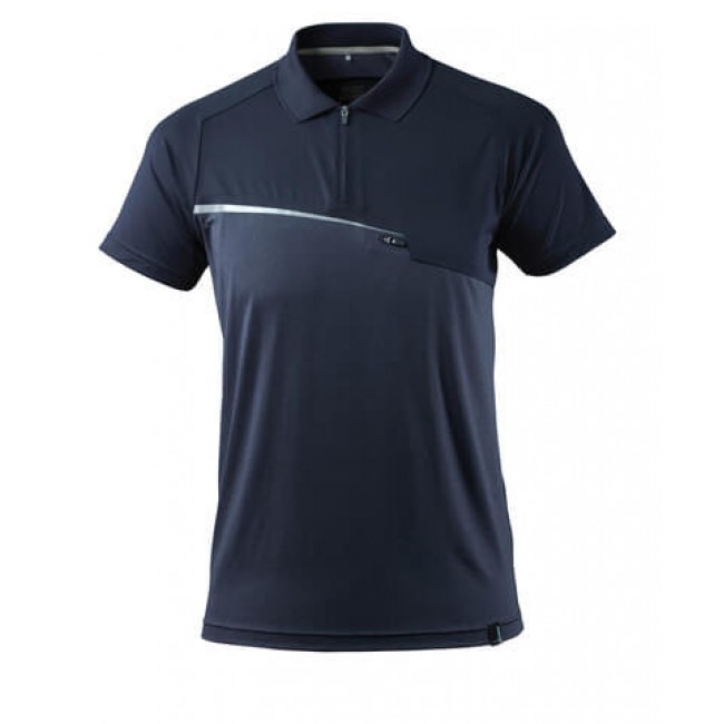 Polo Shirt with chest pocket dark navy