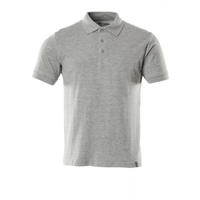Polo shirt grey-flecked