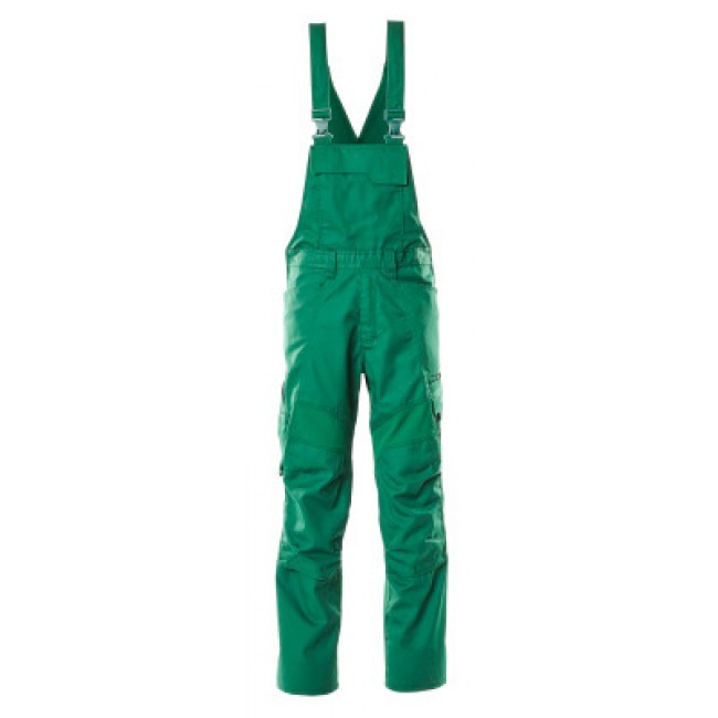 Bib & Brace with kneepad pockets green