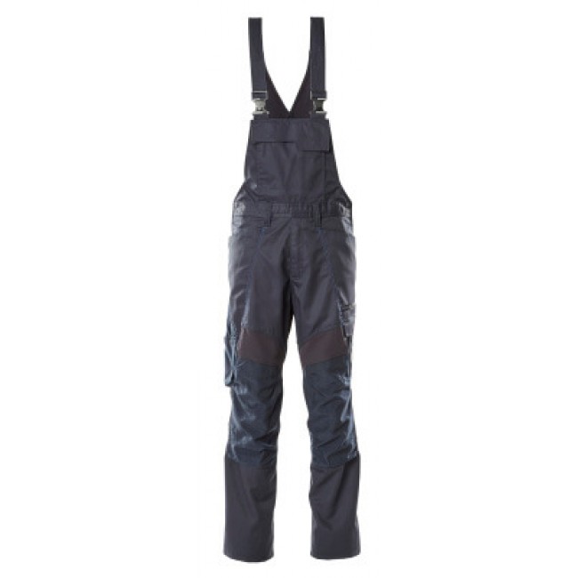 Bib & Brace with kneepad pockets dark navy