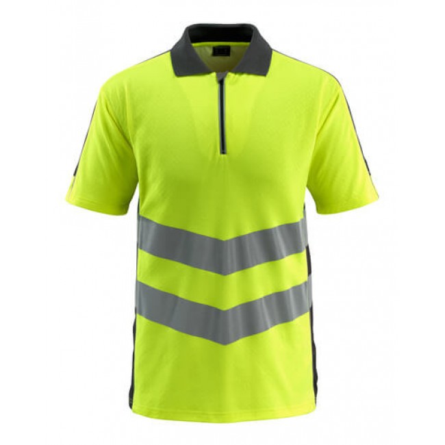 Polo shirt hi-vis yellow/black