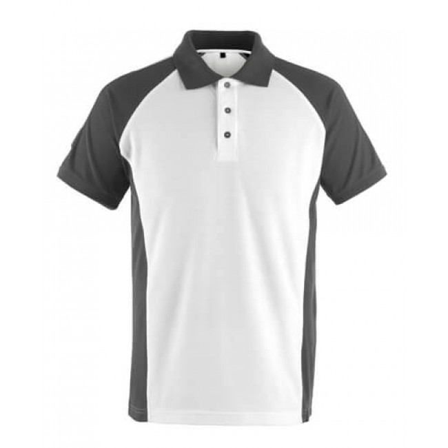 Polo shirt white/dark anthracite