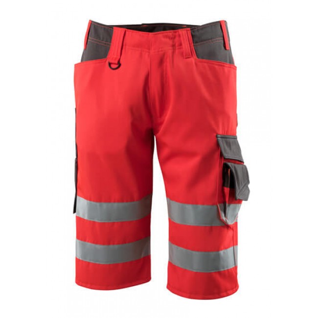 Shorts, long hi-vis red/dark anthracite