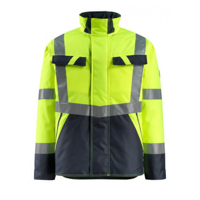 Winter Jacket hi-vis yellow/dark navy