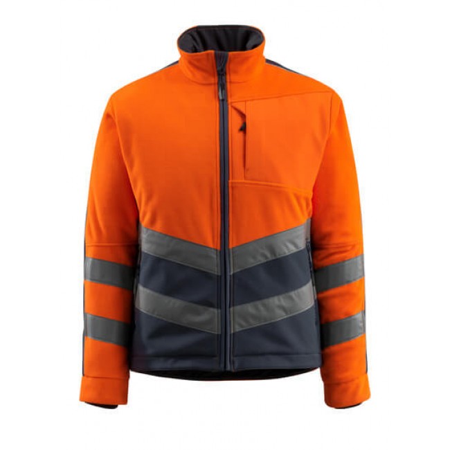 Fleece Jacket hi-vis orange/dark navy