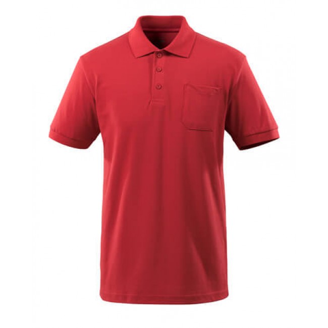 Polo Shirt with chest pocket red