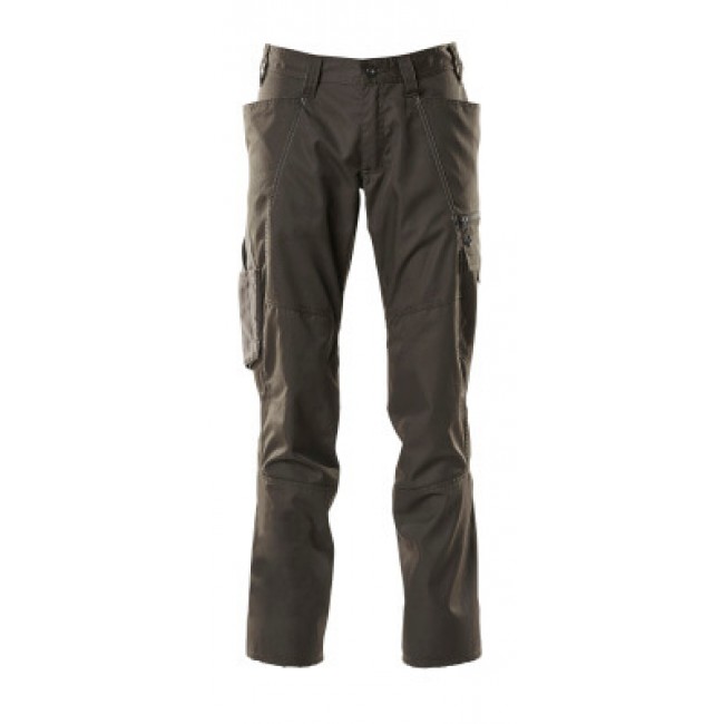 Trousers dark anthracite