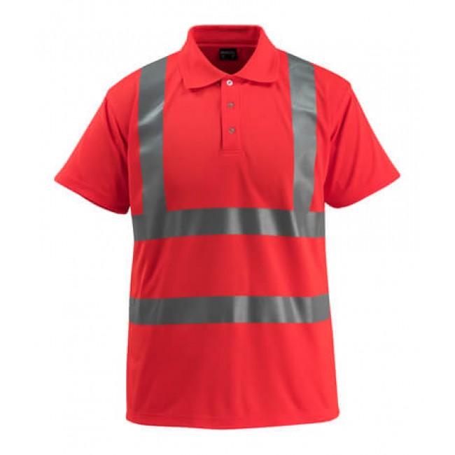 Polo shirt hi-vis red