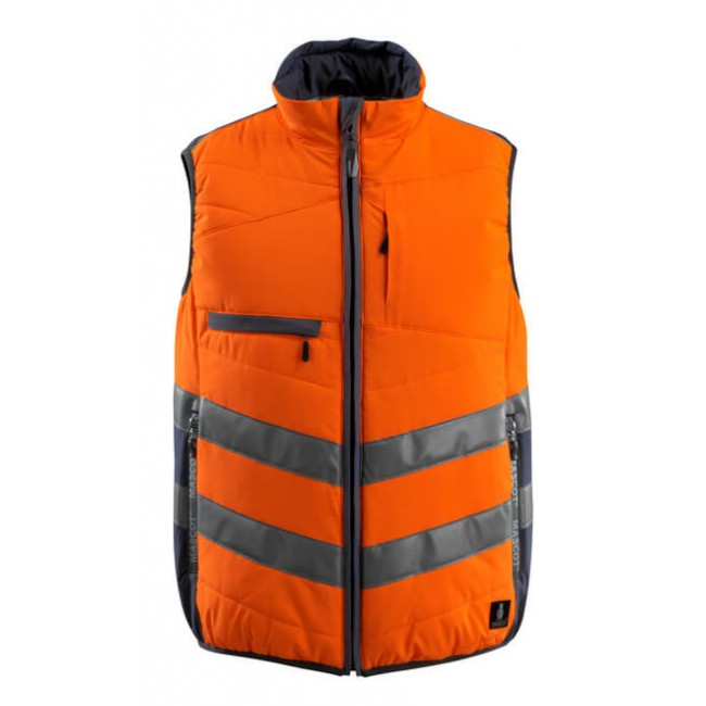 Winter Gilet hi-vis orange/dark navy