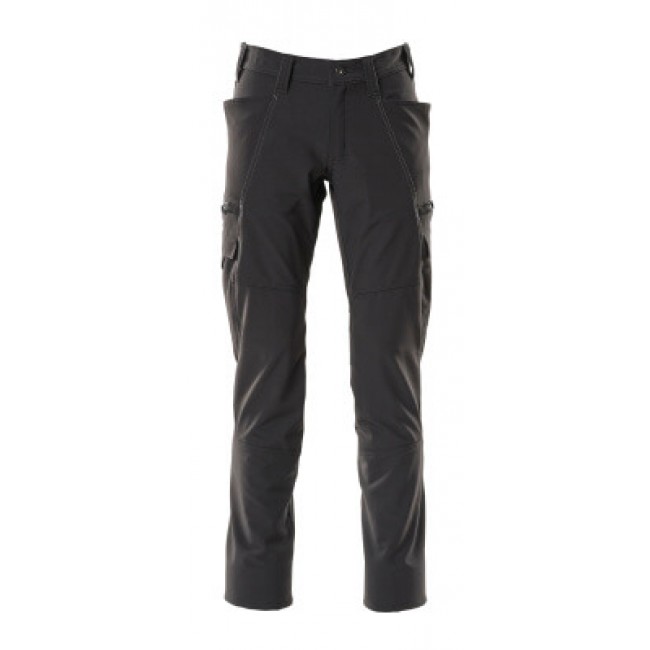 Trousers with thigh pockets black Trousers with thigh pockets black