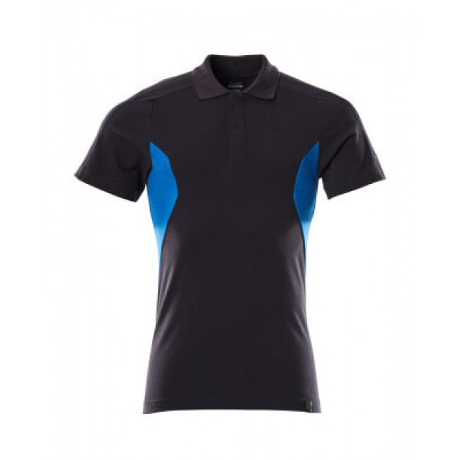Polo shirt dark navy/azure blue