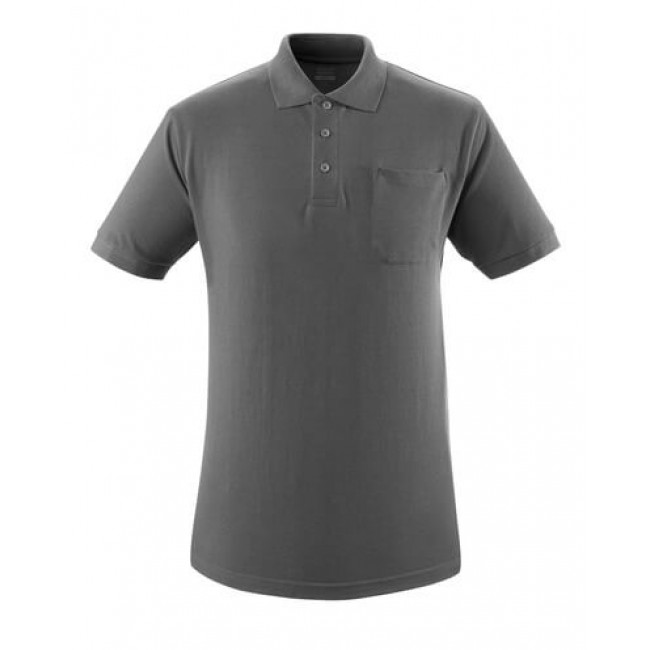 Polo Shirt with chest pocket dark anthracite