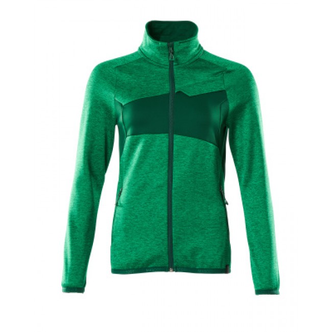 Fleece Jumper with zipper grass green/green Fleece Jumper with zipper grass green/green