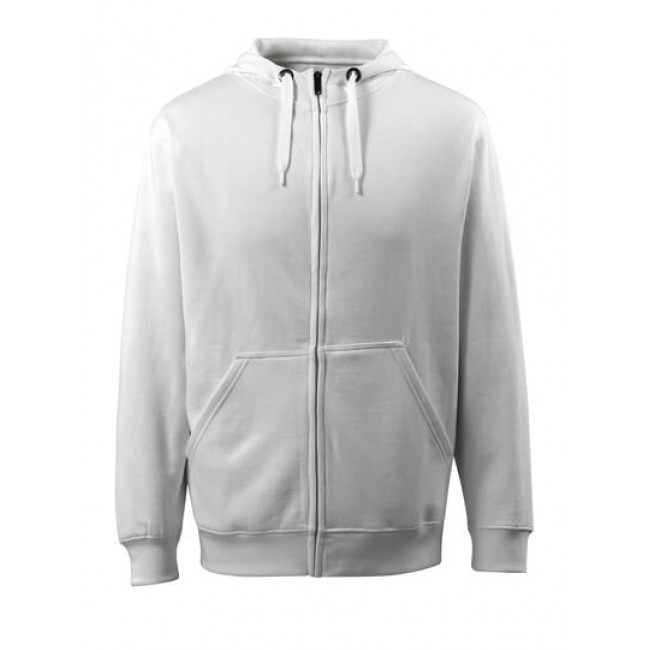 Hoodie with zipper white