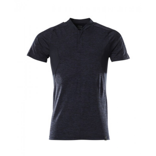 Polo shirt dark navy-flecked