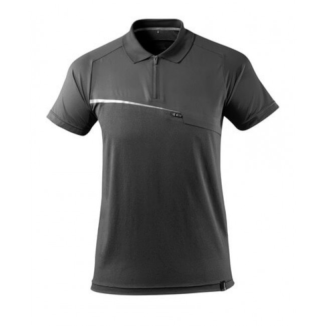 Polo Shirt with chest pocket dark anthracite