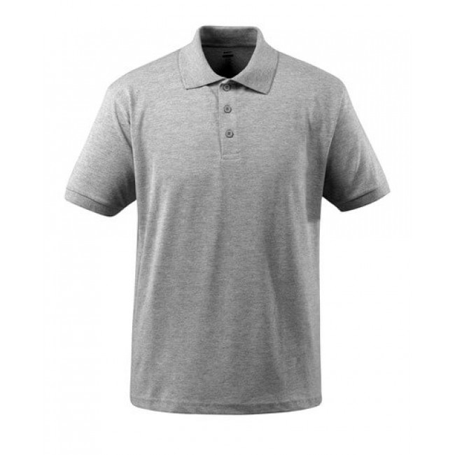 Polo shirt grey-flecked