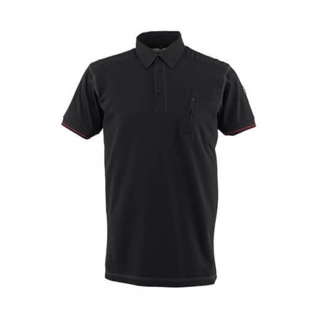 Polo Shirt with chest pocket black