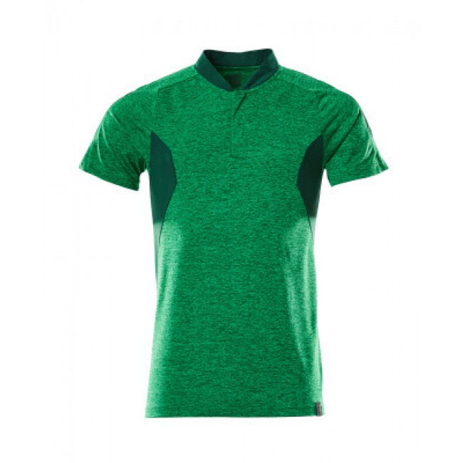 Polo shirt grass green-flecked/green