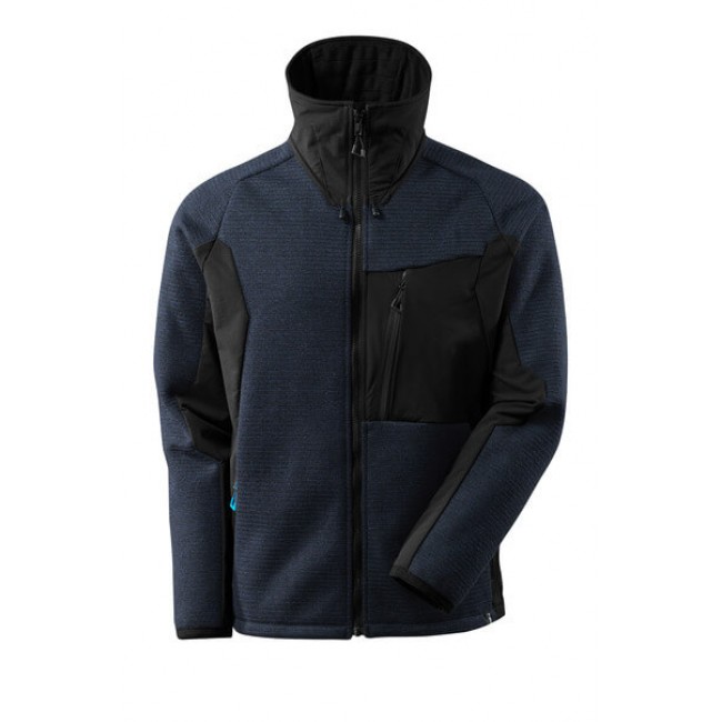 Knitted Jacket with zipper dark navy/black Knitted Jacket with zipper dark navy/black