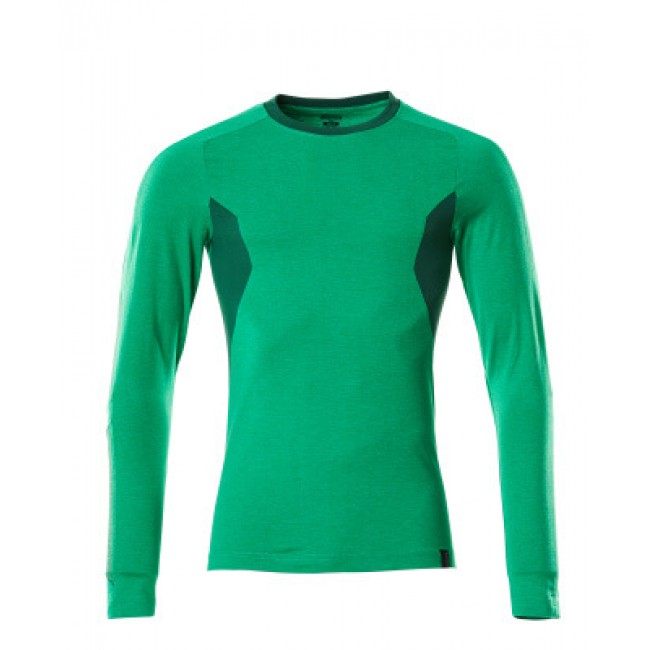 T-shirt, long-sleeved grass green/green
