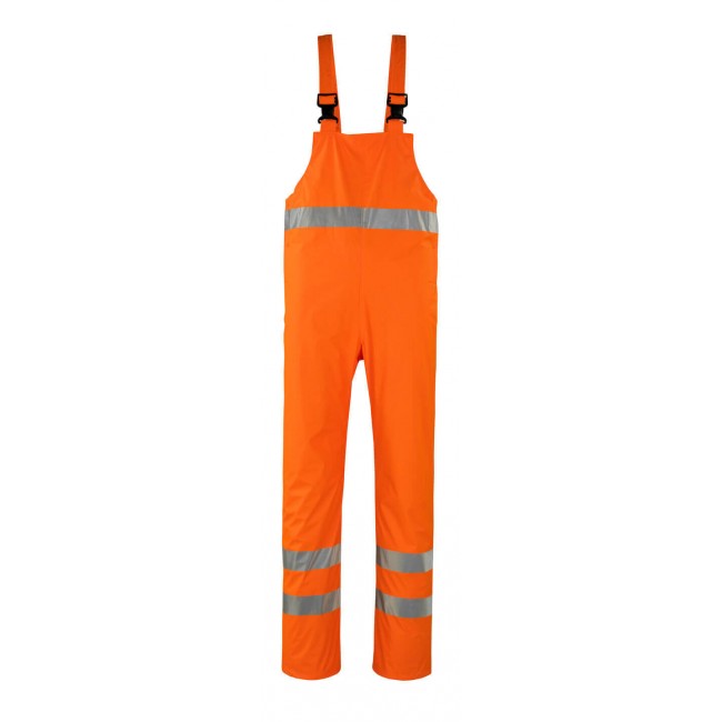 Rain Bib & Brace hi-vis orange