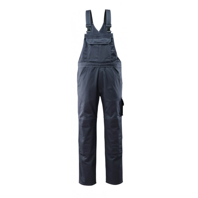 Bib & Brace with kneepad pockets dark navy