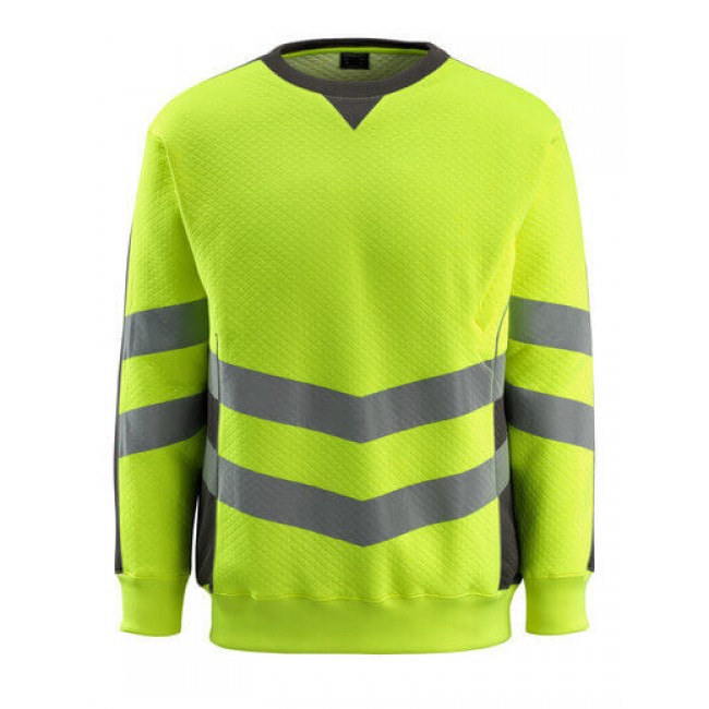 Sweatshirt hi-vis yellow/dark anthracite