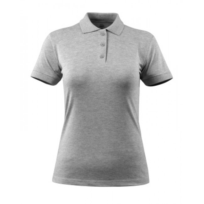 Polo shirt grey-flecked