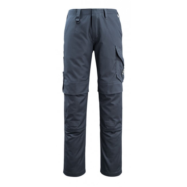 Trousers with kneepad pockets dark navy