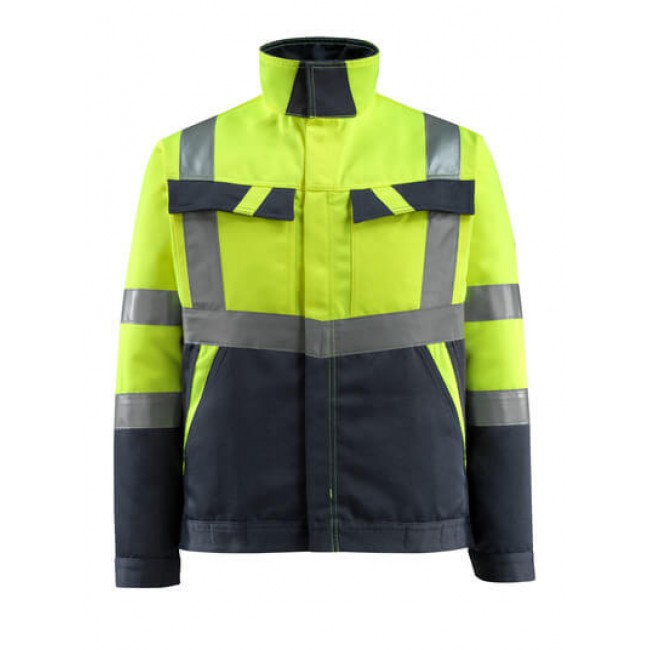 Jacket hi-vis yellow/dark navy