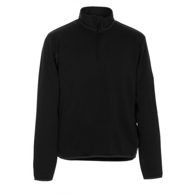 Polo Sweatshirt black/dark anthracite