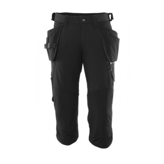 ¾ Length Trousers with kneepad pockets and holster pockets black