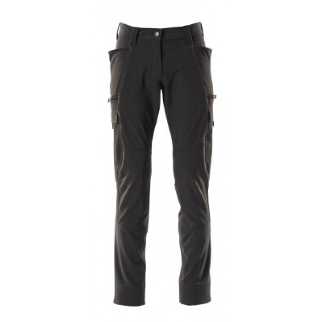 Trousers with thigh pockets black