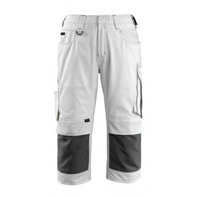 ¾ Length Trousers with kneepad pockets white/dark anthracite