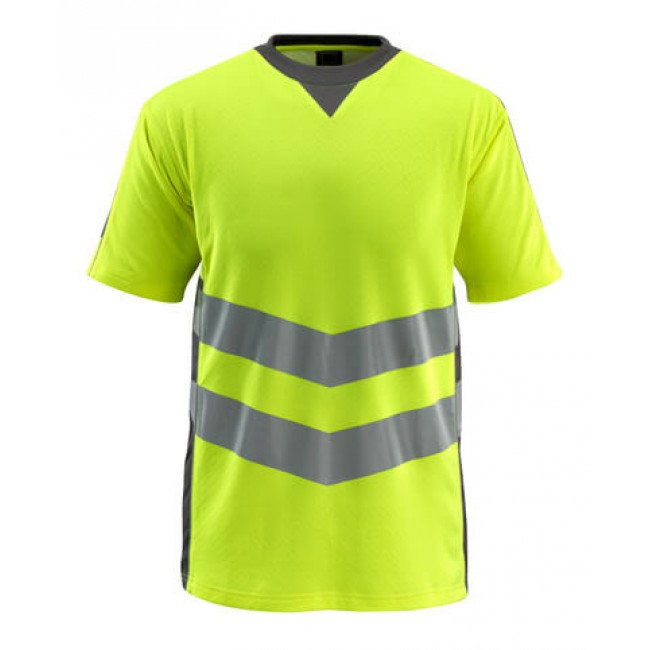 T-shirt hi-vis yellow/dark anthracite