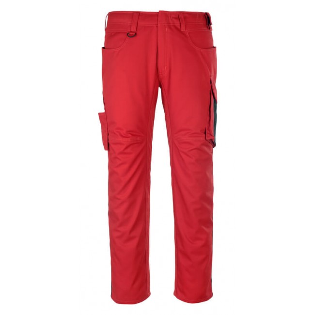 Trousers with thigh pockets red/black Trousers with thigh pockets red/black