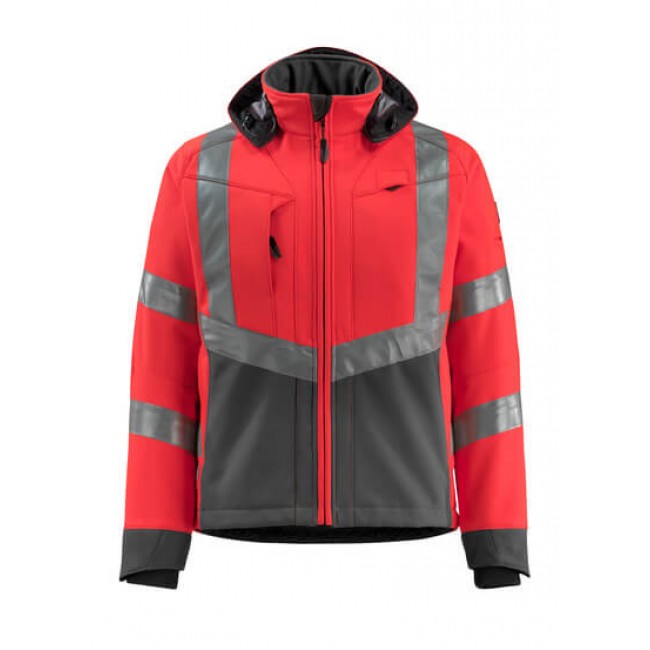 Softshell Jacket hi-vis red/dark anthracite Softshell Jacket hi-vis red/dark anthracite