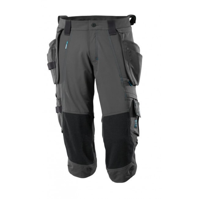 ¾ Length Trousers with kneepad pockets and holster pockets dark anthracite