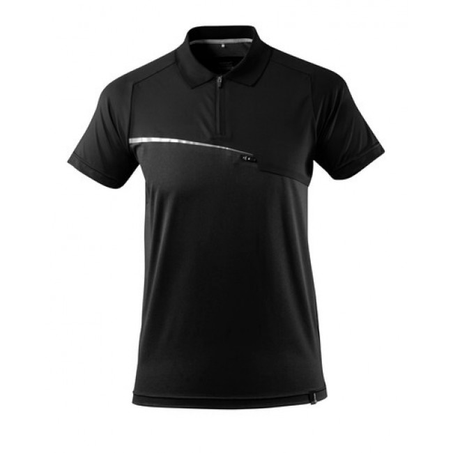 Polo Shirt with chest pocket black