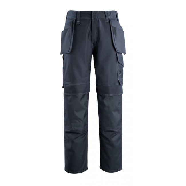 Trousers with kneepad pockets and holster pockets  dark navy
