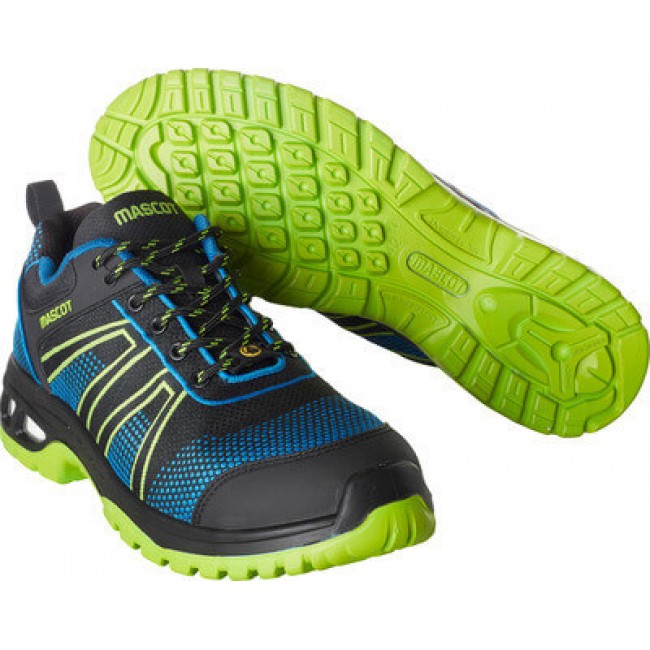 Safety Shoe black/royal blue/lime green