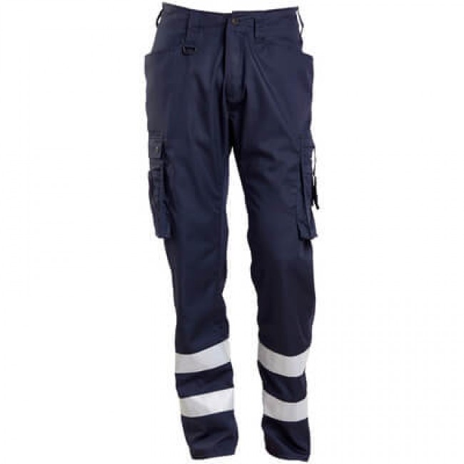 Trousers with thigh pockets dark navy