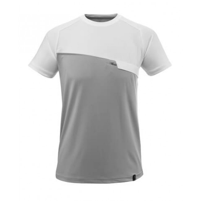 T-shirt grey-flecked/white