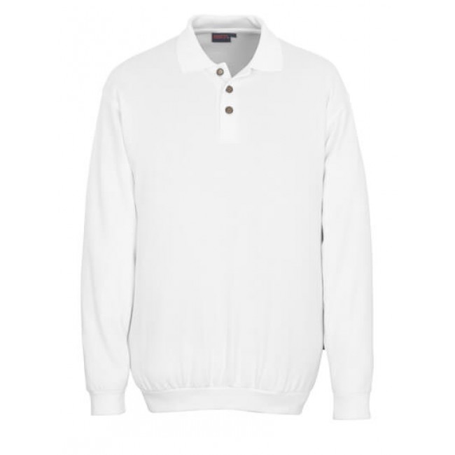 Polo Sweatshirt white