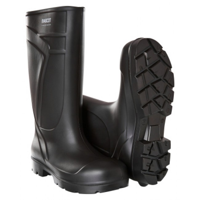 PU safety boots black