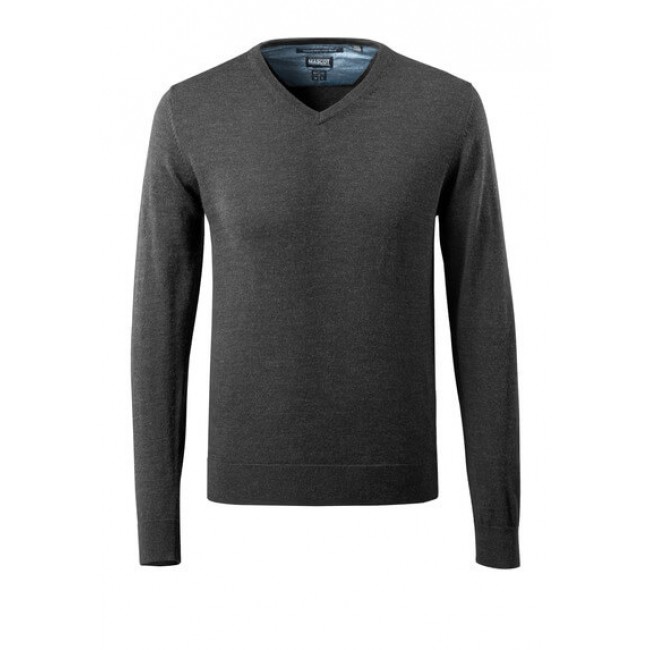 Knitted Jumper dark anthracite/light grey-flecked